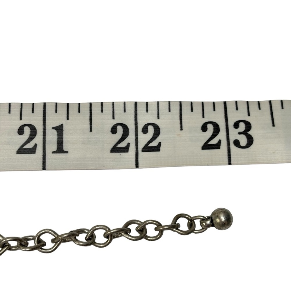 Chico’s Silver Hammered Rectangular Beads 6 Stran… - image 8